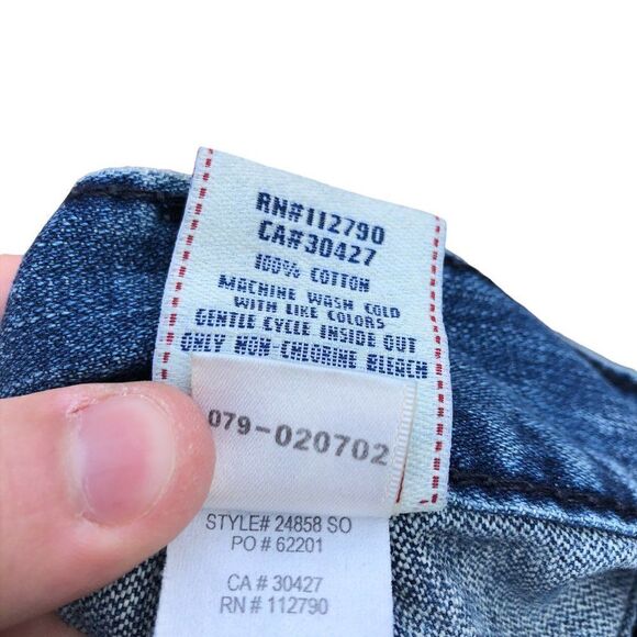 True Religion Jeans Size 32 RAINBOW BILLY Blue - Picture 4 of 9